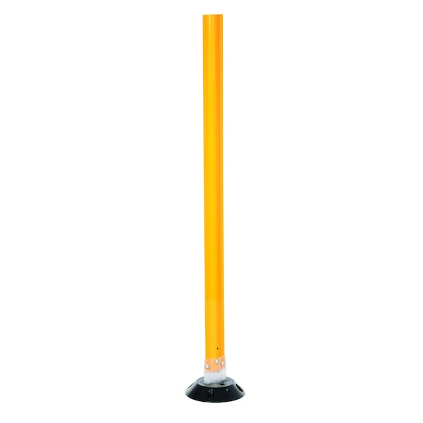Flexible Stake, Polycarbonate, 8 in Length, 8 in Width, 48 in Height, Yellow